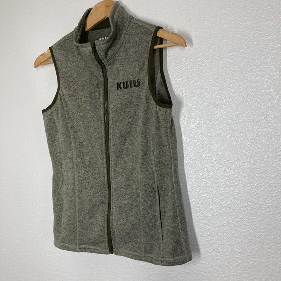 Kuiu Base Camp Vest Mens Small Gray High Loft Sweater Fleece Full Zip Jacket - Picture 3 of 15